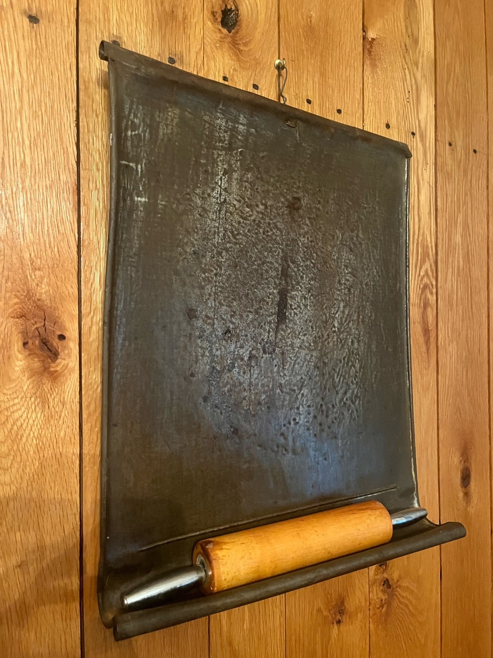 Antique Tin Pastry Board, Dough Board and Tin Rolling!